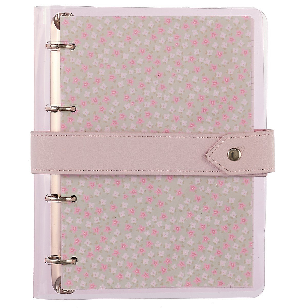 Тетрадь на кольцах в клетку InFolio, Sash, 120 листов, розовая