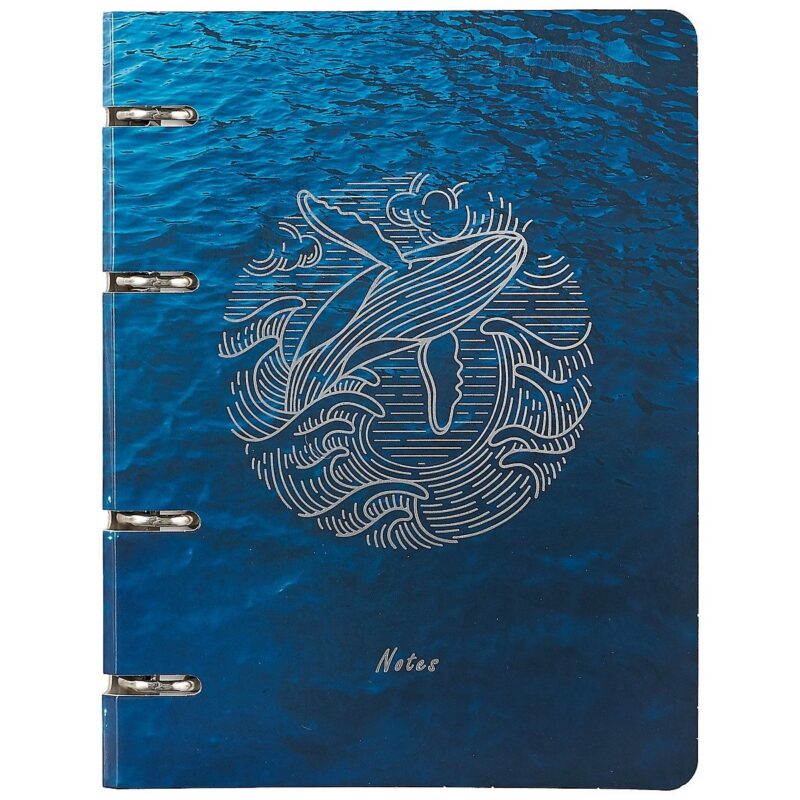 Тетрадь на кольцах в клетку Listoff, Sea, 100 листов