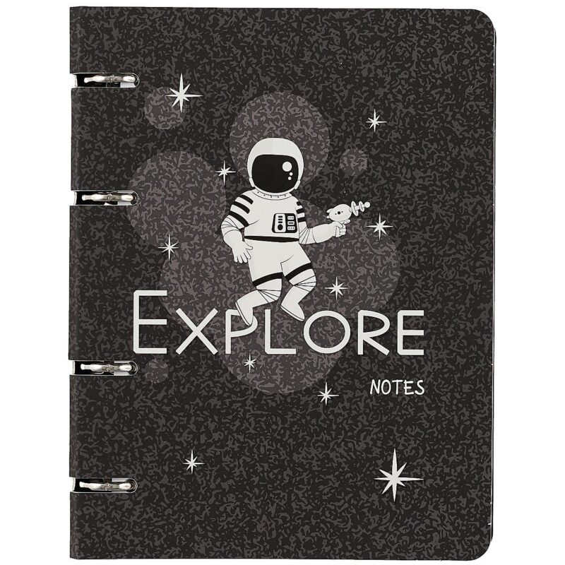 Тетрадь на кольцах в клетку Listoff, "Limited. No. 4", 120 листов