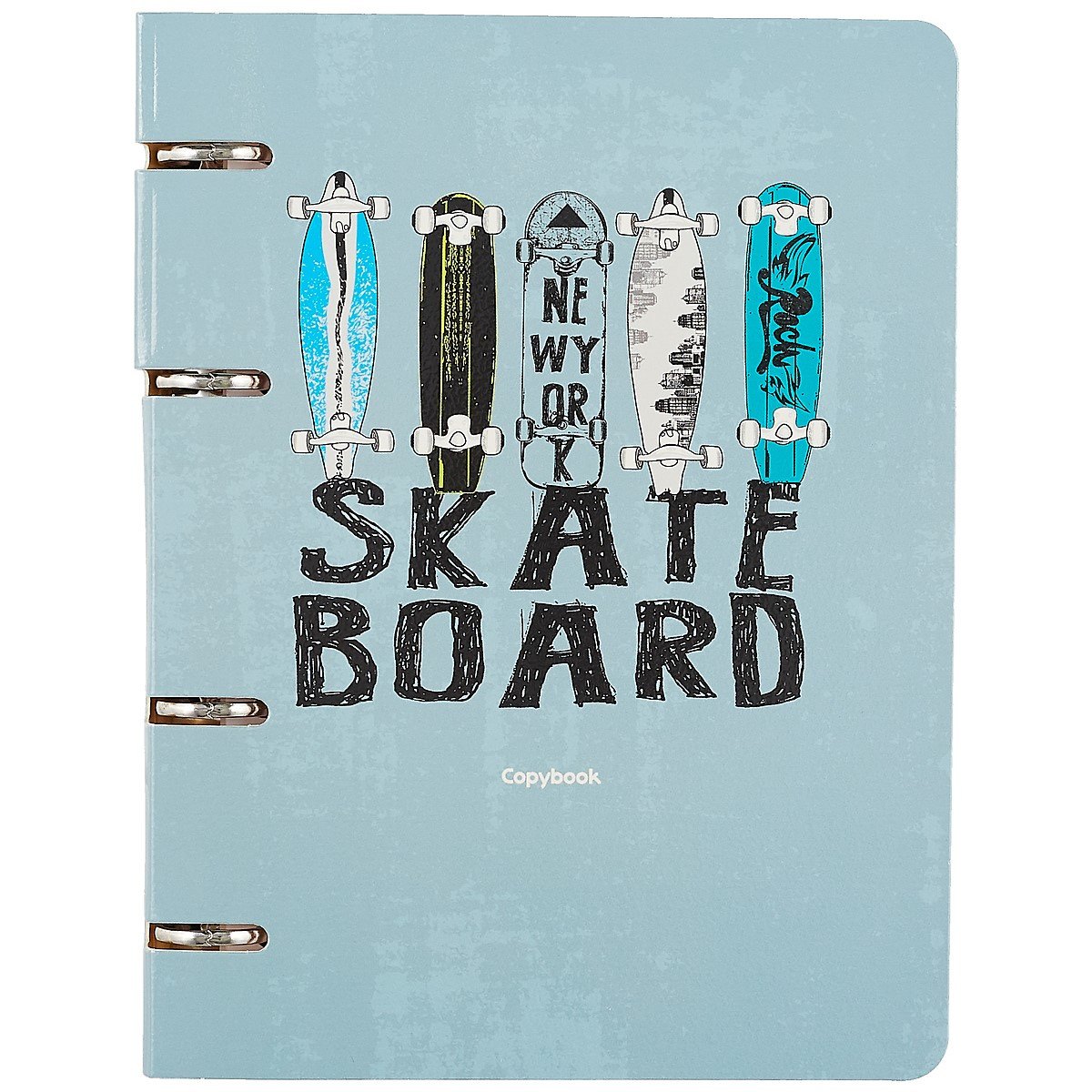 Тетрадь на кольцах в клетку Listoff, "Cute & Funny. Дизайн 14", 100 листов