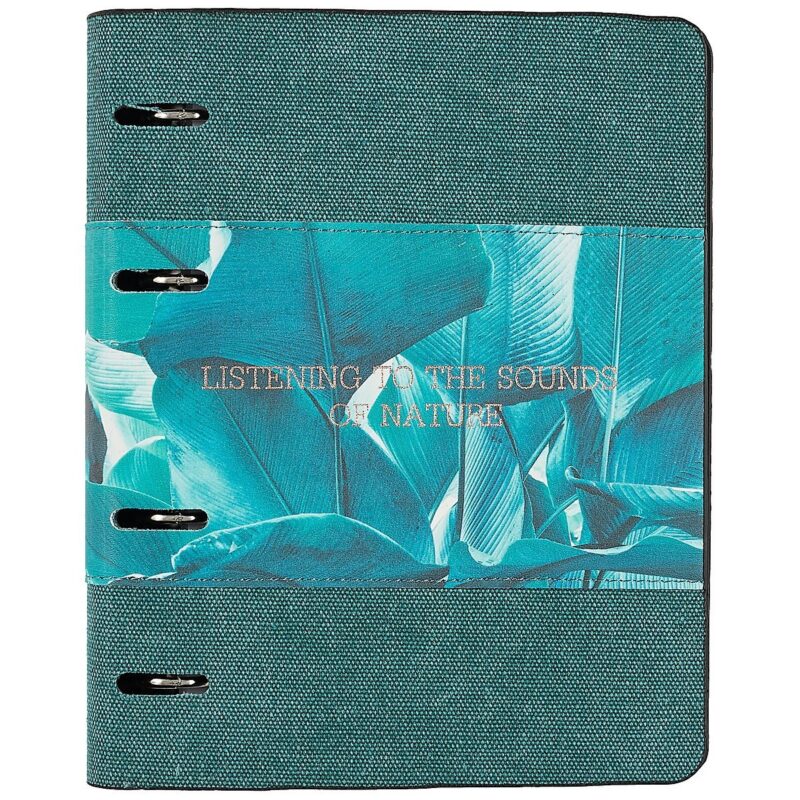 Тетрадь на кольцах в клетку InFolio, Nature зеленый, 120 листов