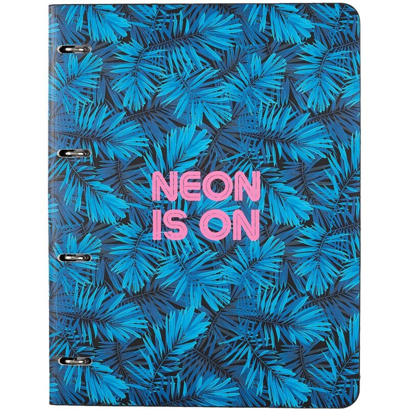 Тетрадь на кольцах в клетку InFolio, Neon light, А4, 120 листов