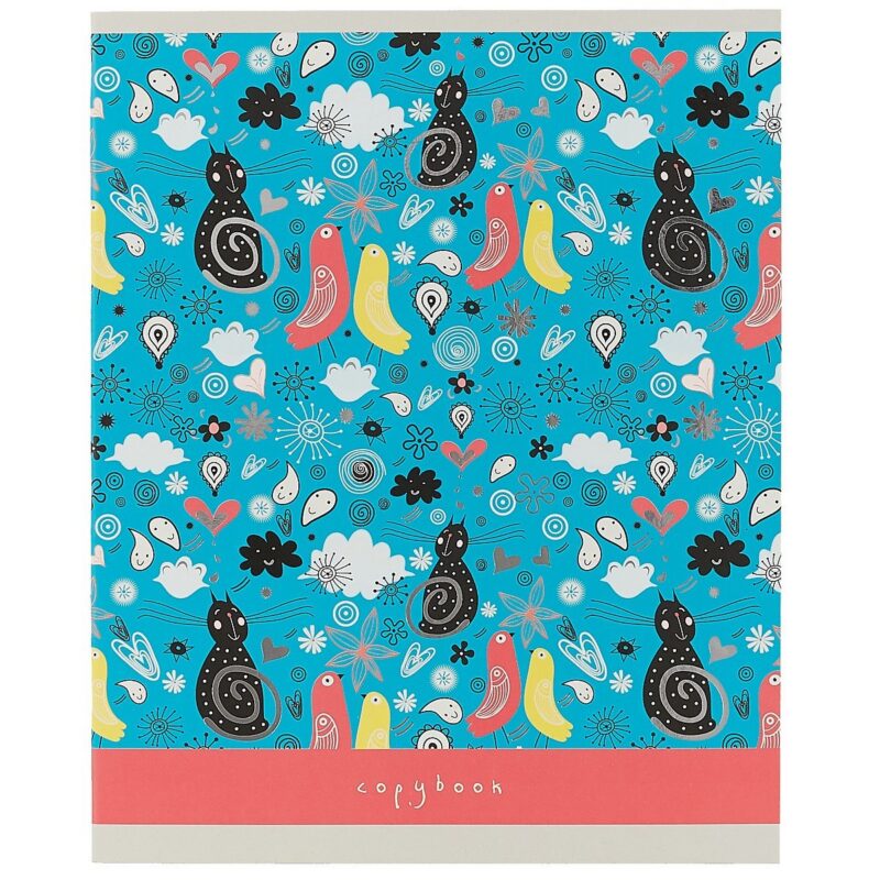 Тетрадь в клетку Unnika, "Котомания", 48 листов, в ассортименте