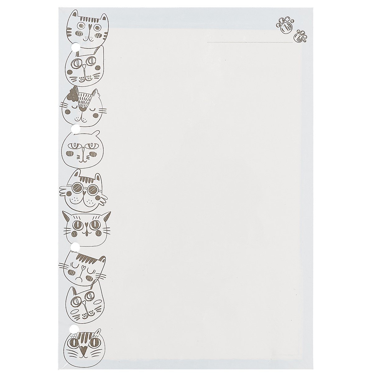 Сменный блок для тетради на кольцах «Cats», 100 листов