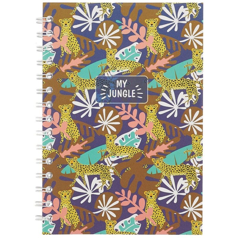 Тетрадь в клетку Hai Bin, Leopard tropic, 80 листов