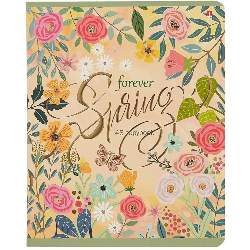 Тетрадь в клетку Альт, "Весна forever", 48 листов, в ассортименте