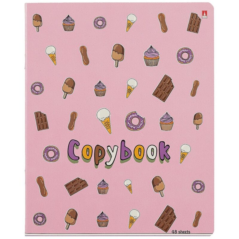 Тетрадь в клетку Альт, "Сладости", 48 листов, в ассортименте