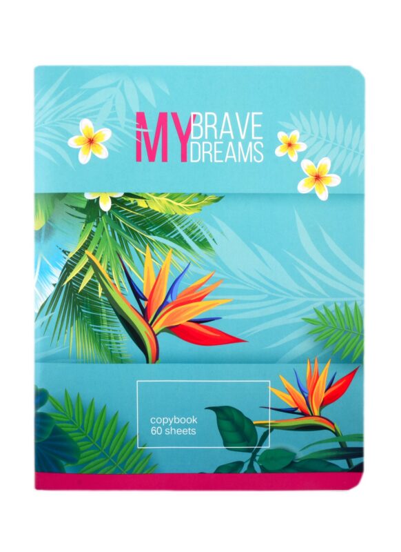 Тетрадь в клетку BG, "Смелые мечты", 60 листов, в ассортименте