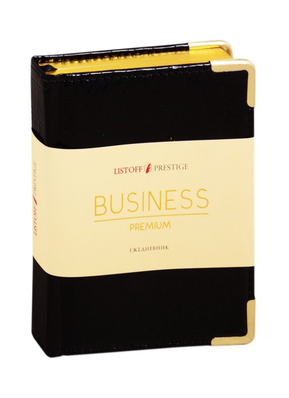 Ежедневник недатированный А6 "Prestige. Grand croco", 152 листа, черный