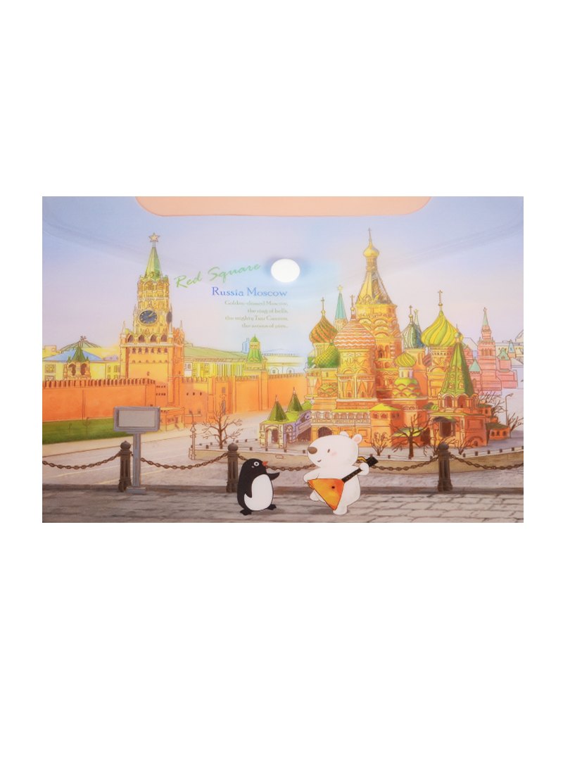 Папка-конверт А5 на кнопке "Москва"