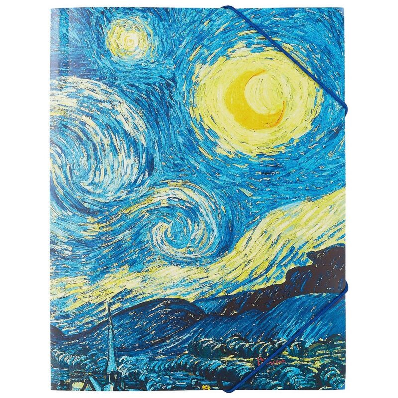 Папка на резинке «Звёздная ночь», А4