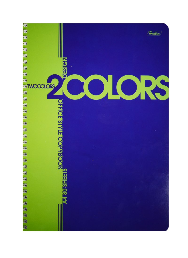 Тетрадь в клетку Hatber, 2Colors, А4, 80 листов, в ассортименте