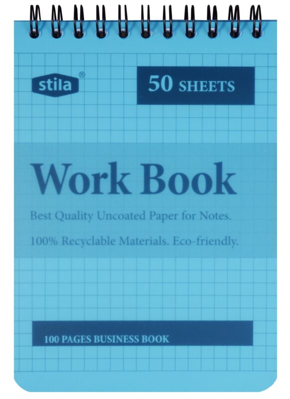Блокнот А6 50 листов клетка "STILA WORK BOOK"