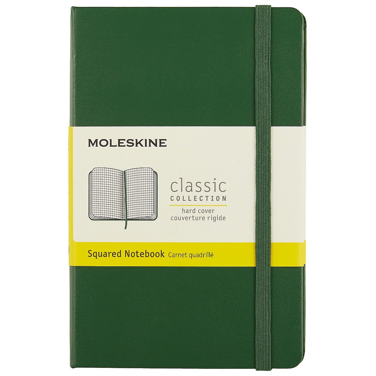 Записная книжка Moleskin Classic Pocket, твёрдая обложка, зелёная, 96 листов, А6