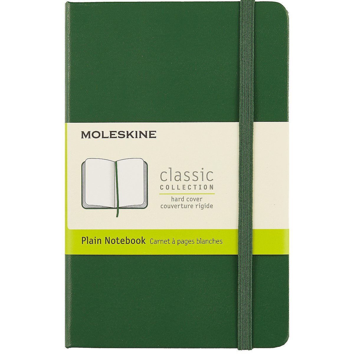Записная книжка Moleskin Classic Pocket, твёрдая обложка, зелёная, 96 листов, А6