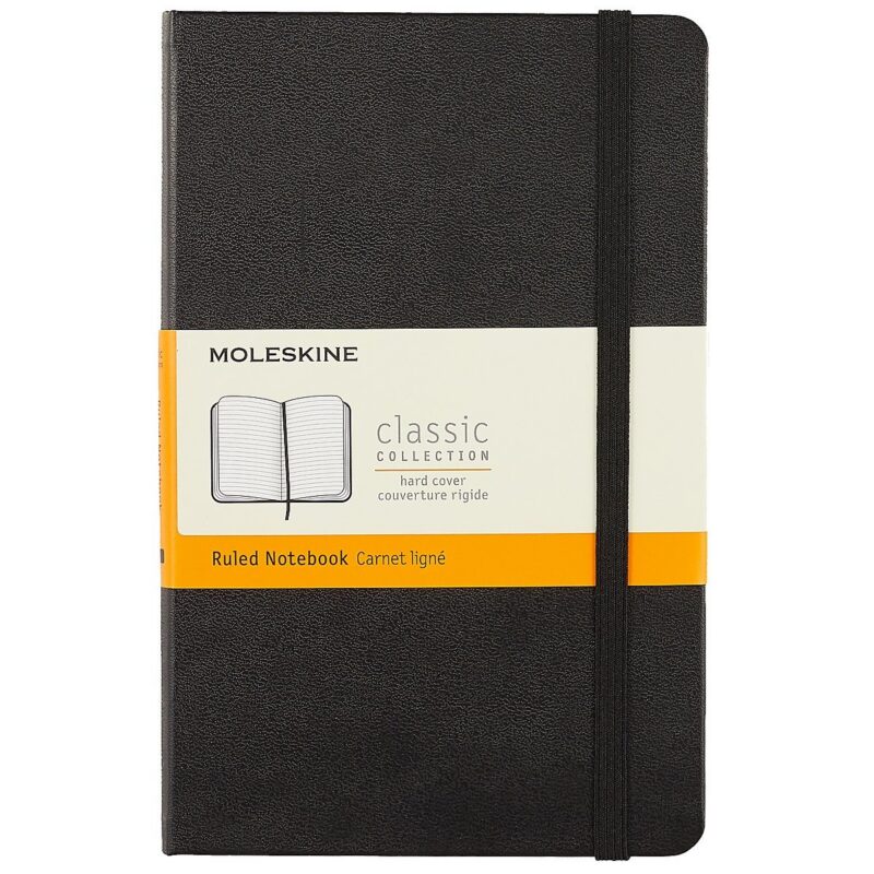 Записная книжка Moleskin Classic Medium, чёрная, 120 листов, А5+