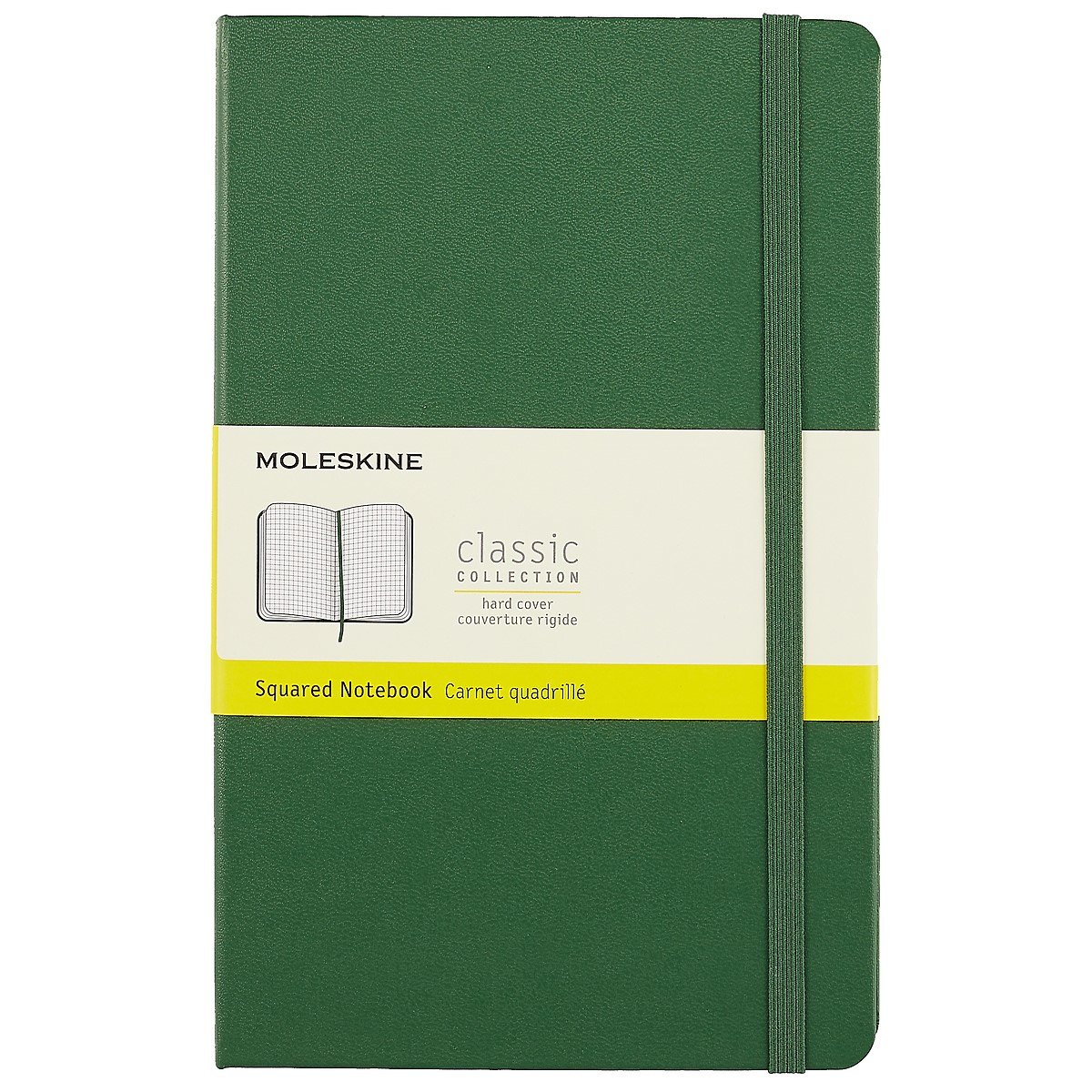 Записная книжка Moleskin Classic Large, зелёная, 120 листов, А5