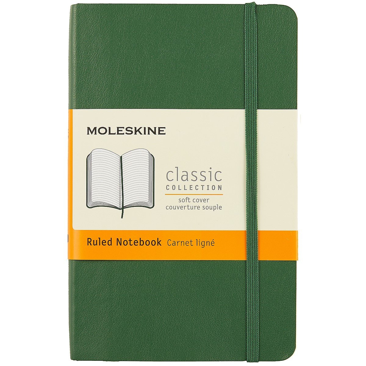 Записная книжка Moleskin Classic Pocket, мягкая обложка, зелёная, 96 листов, А6