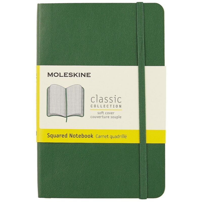 Записная книжка Moleskin Classic Pocket, мягкая обложка, зелёная, 96 листов, А6