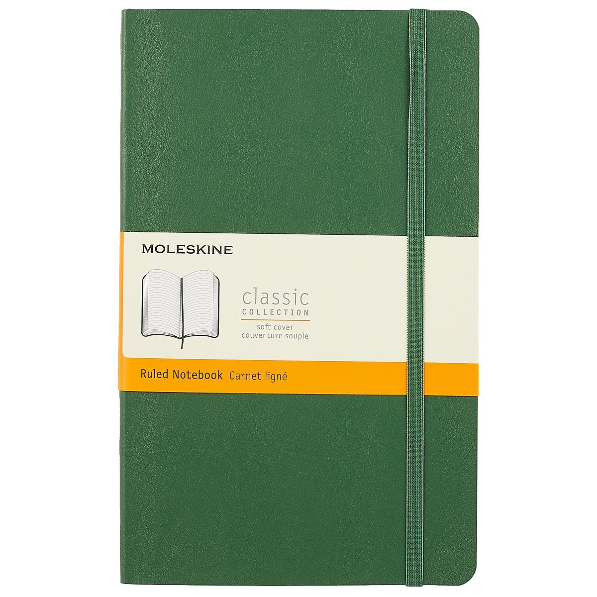 Записная книжка Moleskin Classic Soft Large, зелёная, 96 листов, А5