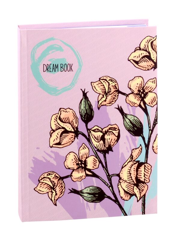 Записная книжка А6+ 96л тчк. "Dreams" интеграл.переплет, мат.ламинация "soft touch"