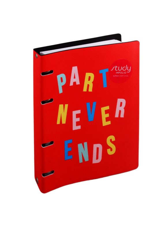 Тетрадь на кольцах в клетку InFolio, Party, 120 листов