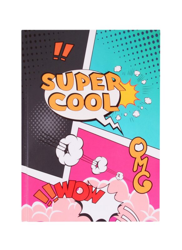 Книга для записей А5 100л "Super Cool 3" 7БЦ, глянц.ламинация, дизайнерск.блок