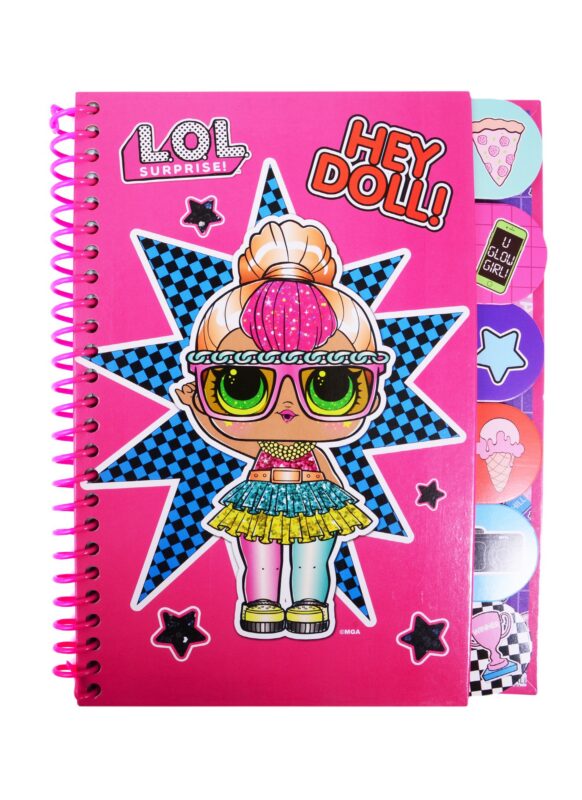 Записная книжка А6+ 60л "LOL" спираль, 6 цв.разделителей, инд.уп.