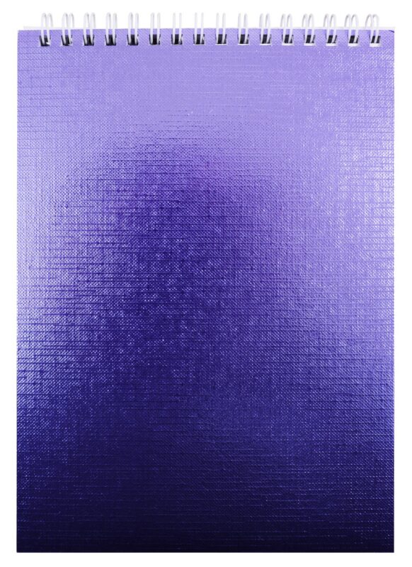 Блокнот "METALLIC", А5, 80 листов, клетка, фиолетовый