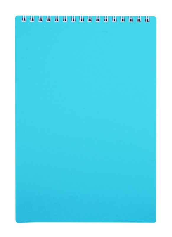 Блокнот А5 80л кл. "NEWtone PASTEL Незабудка" офсет 80г/м2, пласт.обл., гребень