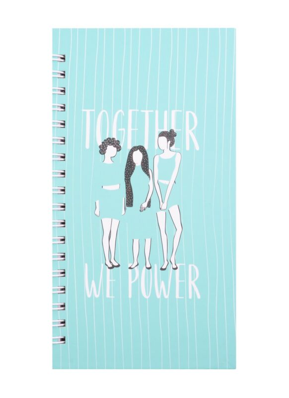 Записная книжка "Girls", 9.4 х 17.4 см, 100 листов, клетка, мятный