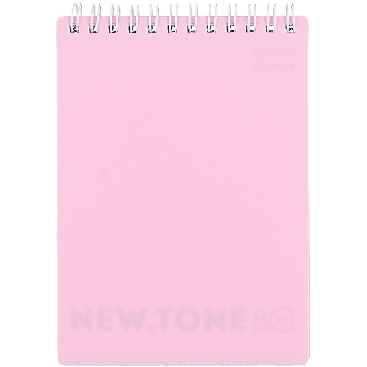 Блокнот А6 80л кл. "NEWtone PASTEL ПИОН" пласт.обл., гребень, офсет 80г/м2