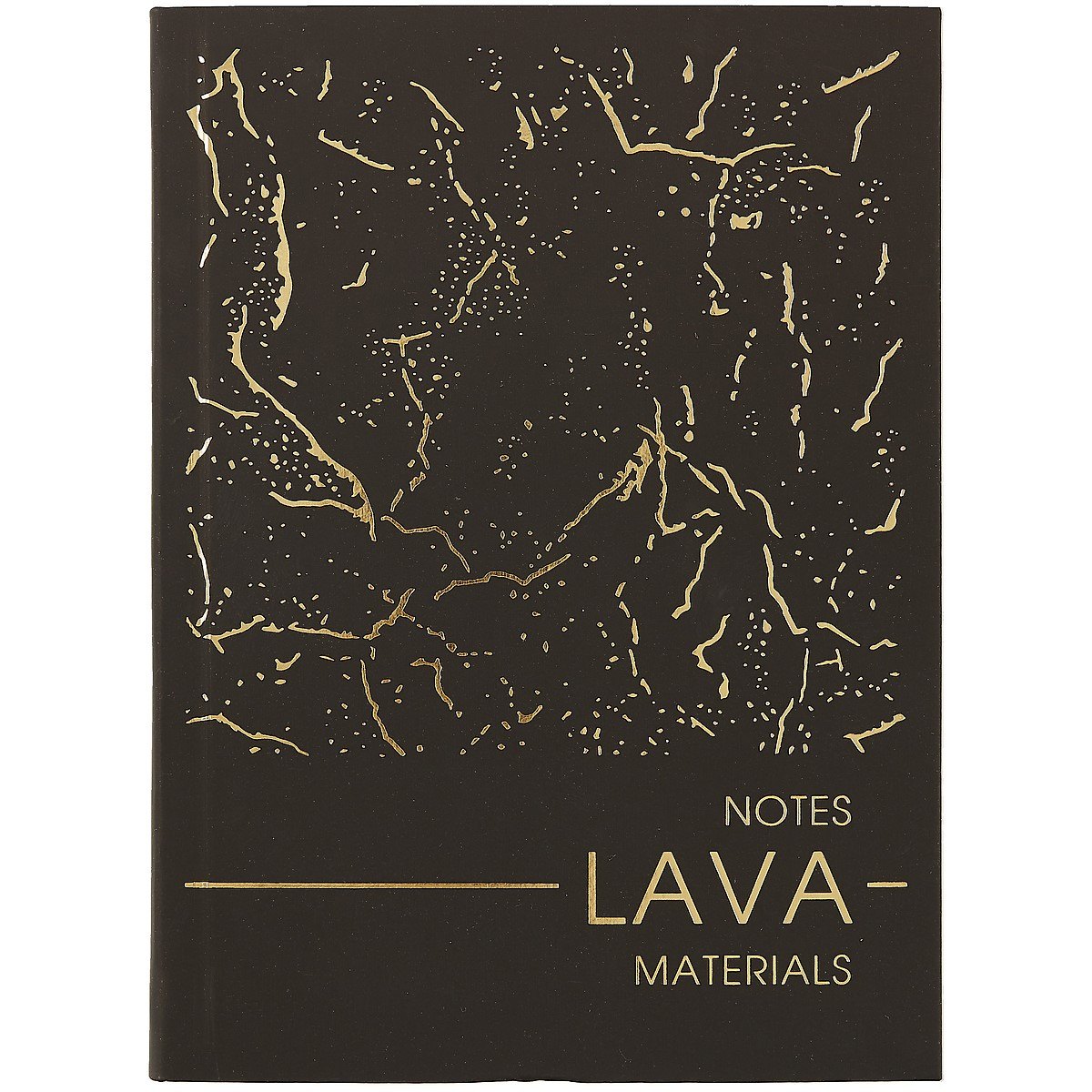 Записная книжка А6 80л тчк. "MATERIALS. LAVA" интегр.обл., ламинация soft touch, тиснение фольгой
