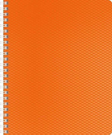 Тетрадь в клетку Hatber, Diamond Neon, 80 листов, оранжевая