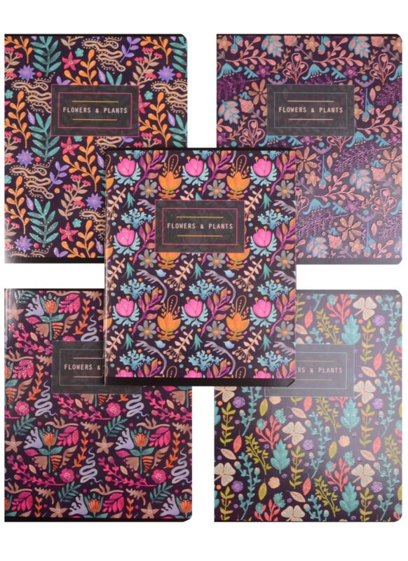Тетрадь в клетку Academy Style, Flowers and Plants, 48 листов, в ассортименте