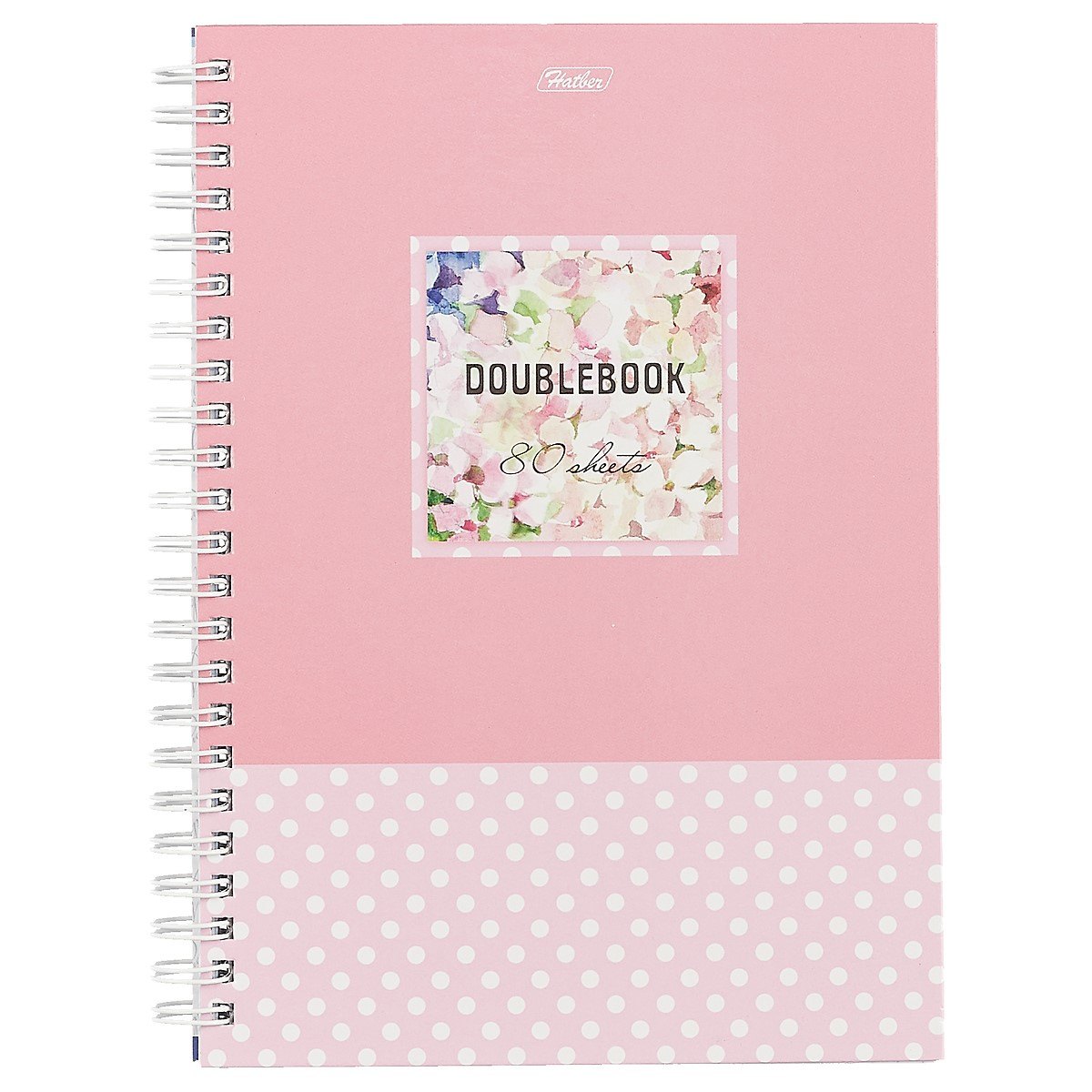 Тетрадь в клетку Hatber, "Цветочная акварель", 80 листов, в ассортименте