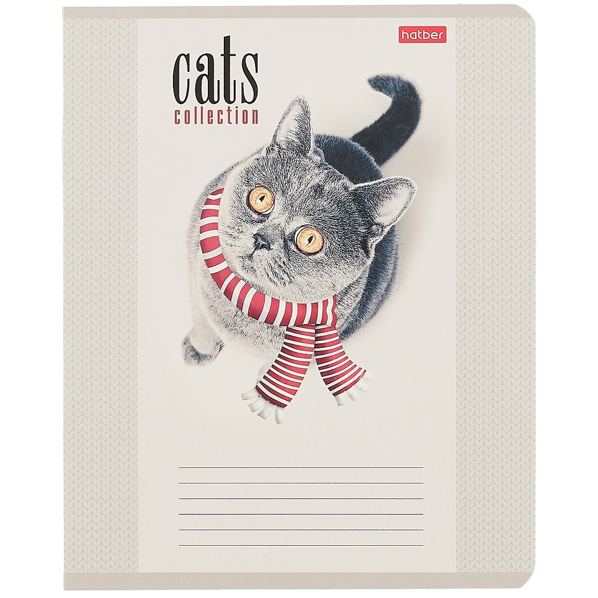Тетрадь в клетку Hatber, "Кототерапия", 12 листов, в ассортименте