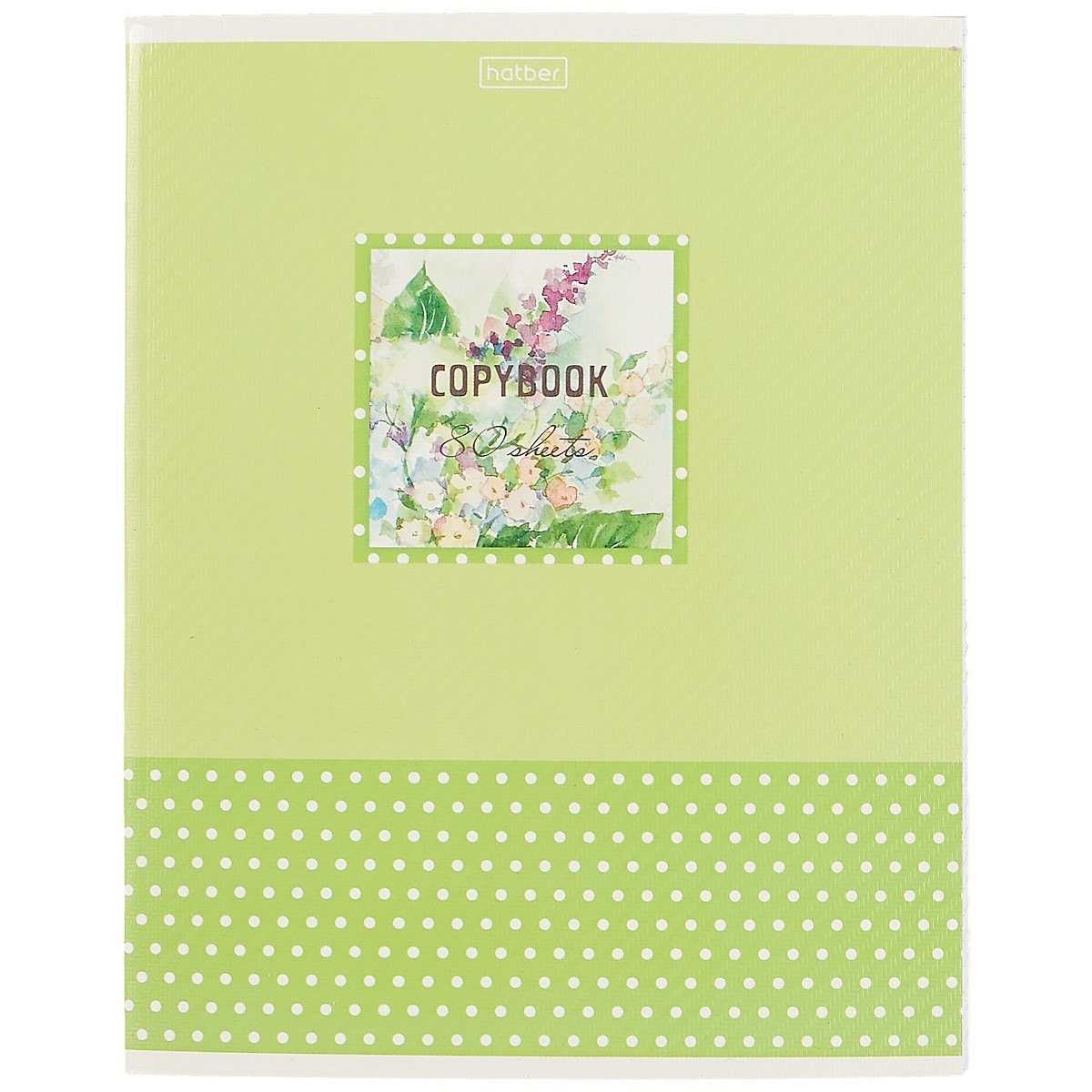 Тетрадь в клетку Hatber, "Цветочная акварель", 80 листов, в ассортименте