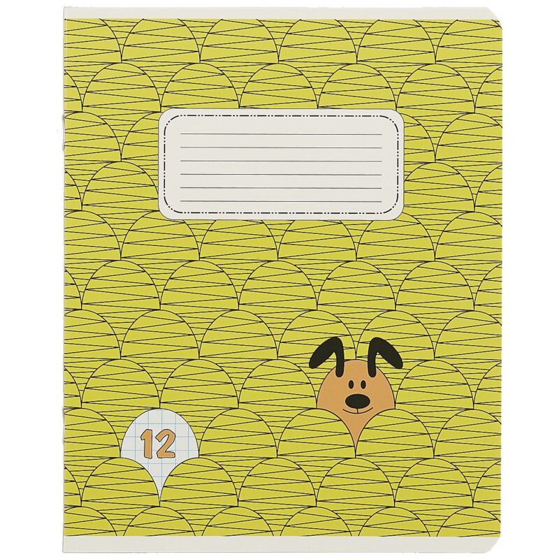 Тетрадь в клетку Academy Style, "Прятки", 12 листов, в ассортименте