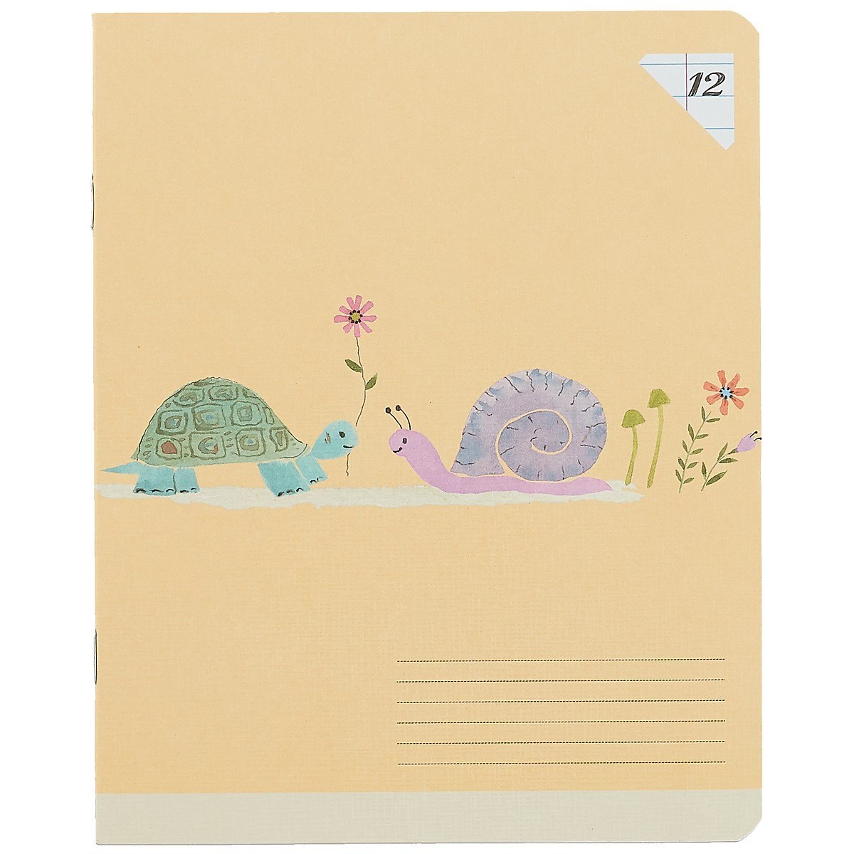 Тетрадь в линейку Academy Style, "Рисунки животных", 12 листов, в ассортименте