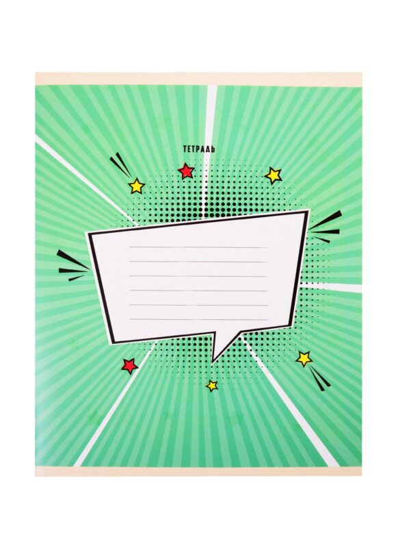 Тетрадь в клетку Listoff, "Комикс", 18 листов, в ассортименте