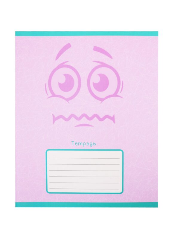 Тетрадь в клетку Listoff, "Смайлы", 18 листов, в ассортименте