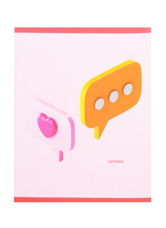 Тетрадь в клетку Listoff, "Розовая серия", 96 листов, в ассортименте