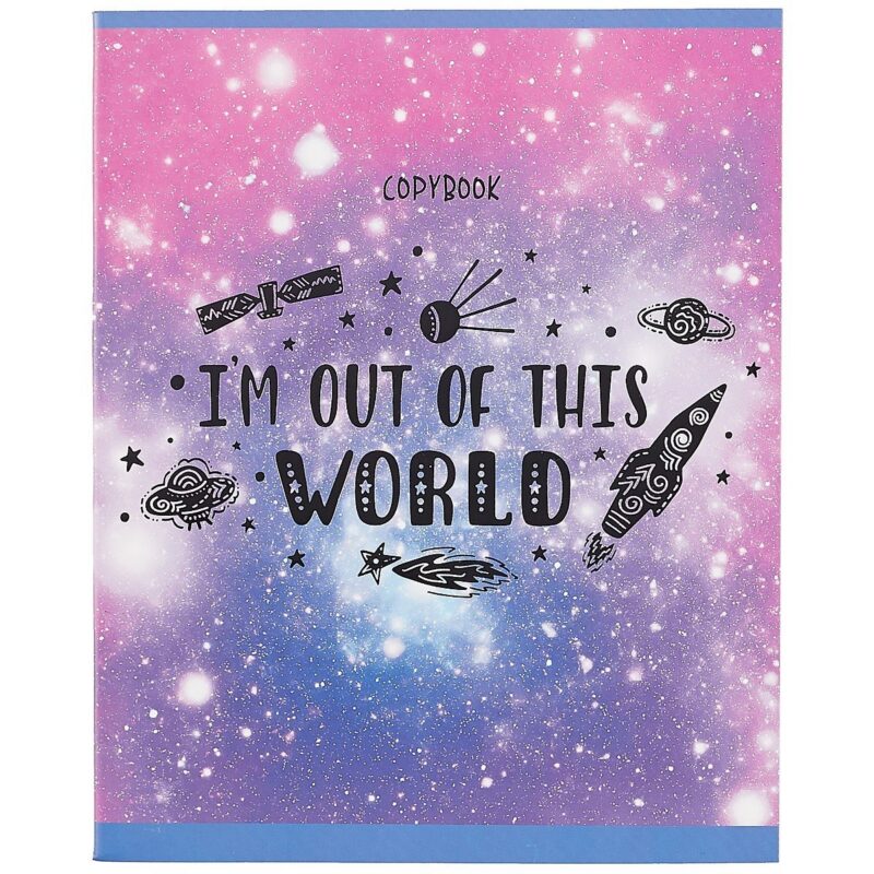 Тетрадь в клетку Listoff, "К звездам!", 48 листов, в ассортименте