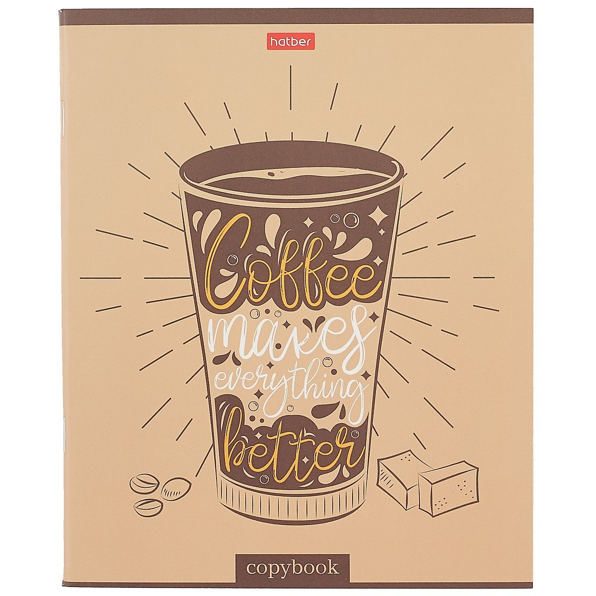 Тетрадь в клетку Hatber, "Доброе утро", 60 листов, в ассортименте