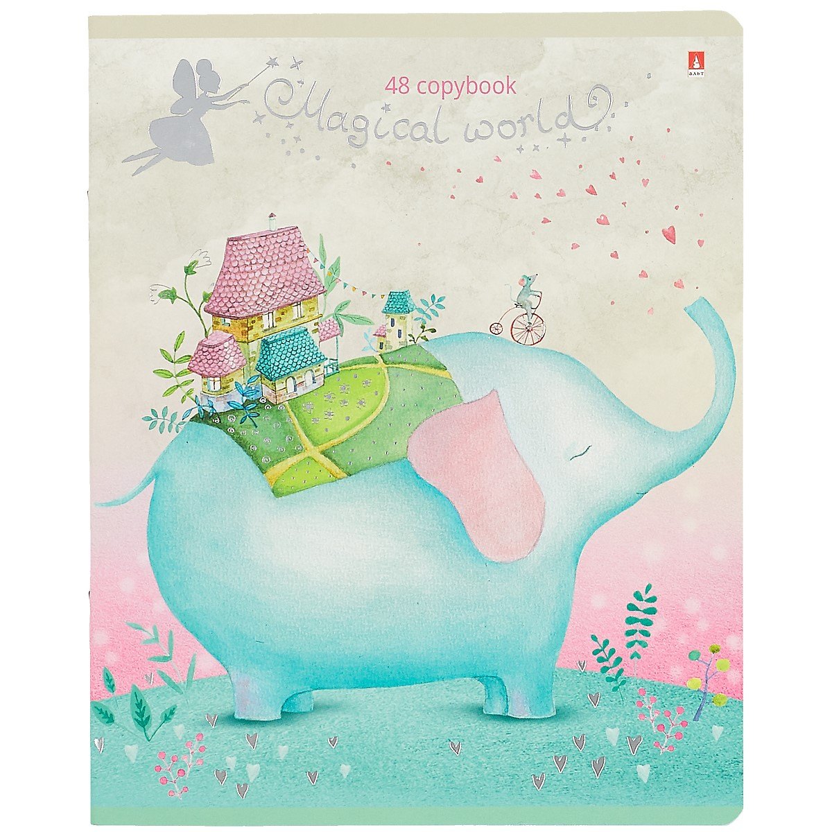 Тетрадь в клетку Альт, "Волшебные миры", 48 листов, в ассортименте