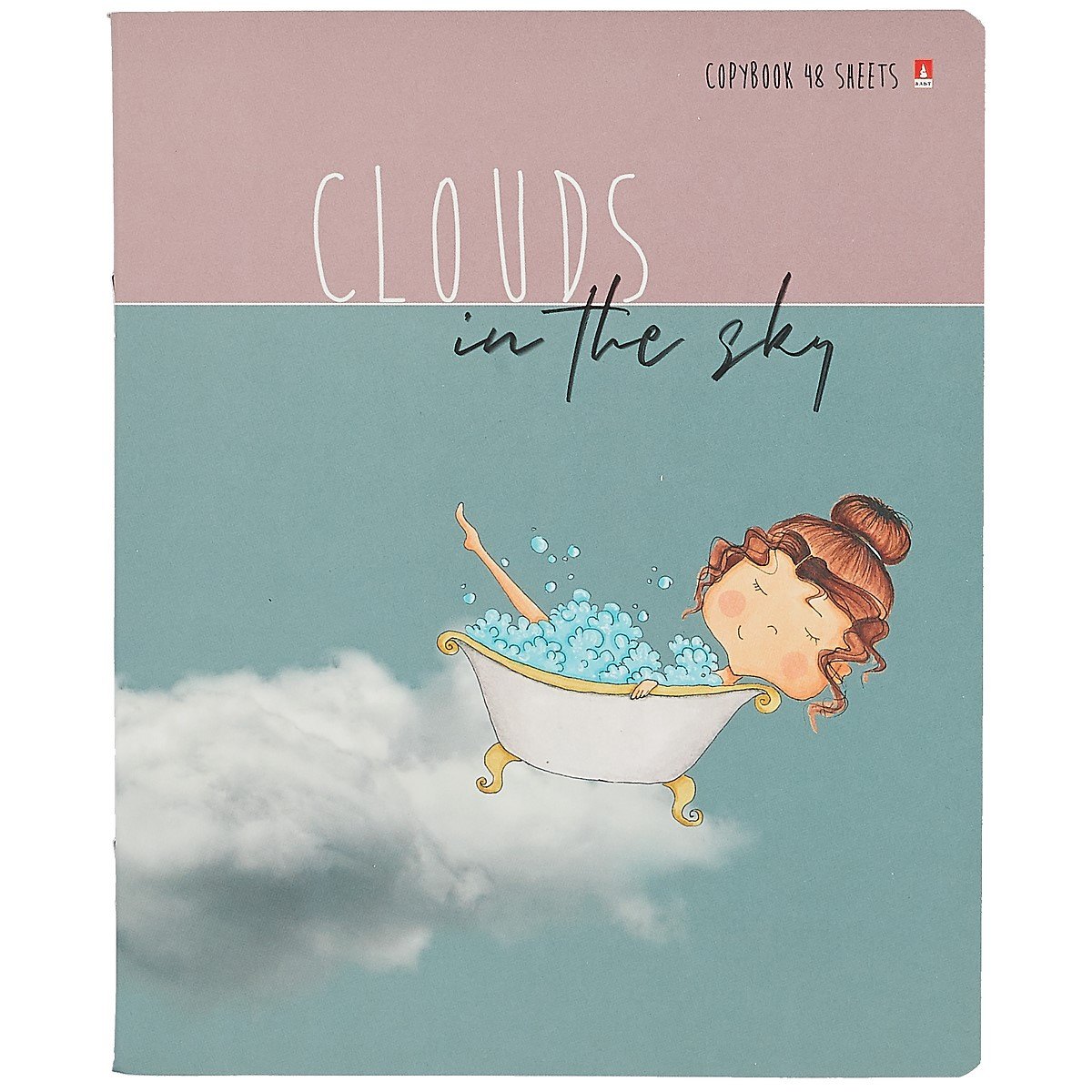 Тетрадь в клетку Альт, "Девочки в облаках", 48 листов, в ассортименте