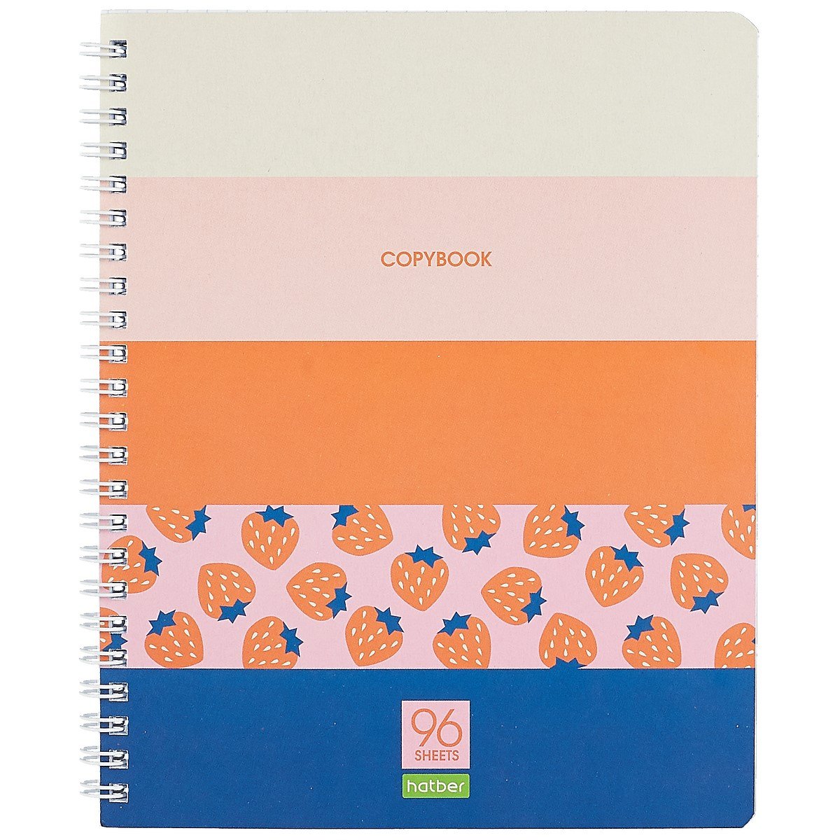Тетрадь в клетку Hatber, "Ягодки", 96 листов, в ассортименте