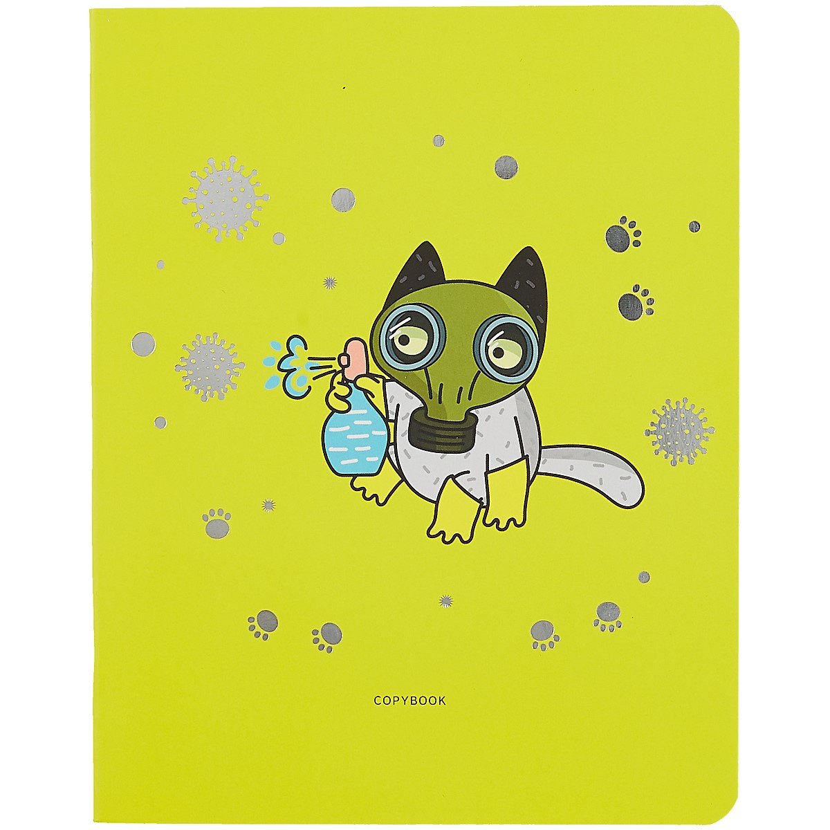 Тетрадь в клетку Listoff, "Котик на карантине", 48 листов, в ассортименте