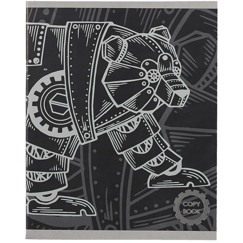 Тетрадь в клетку Listoff, Zoo Роботы, 48 листов, в ассортименте